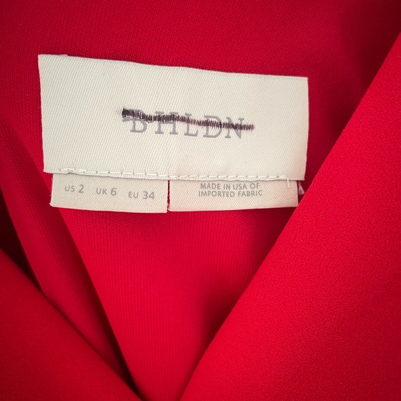 BHLDN bright red gown. NWOT - Picture 2 of 3